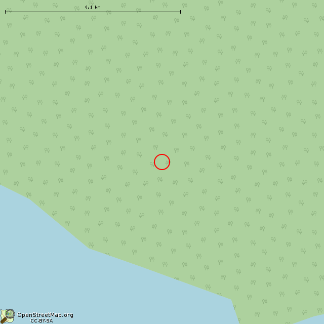 Карта где находится Пограничный камень на границе 1323/1595 годов в крупном масштабе