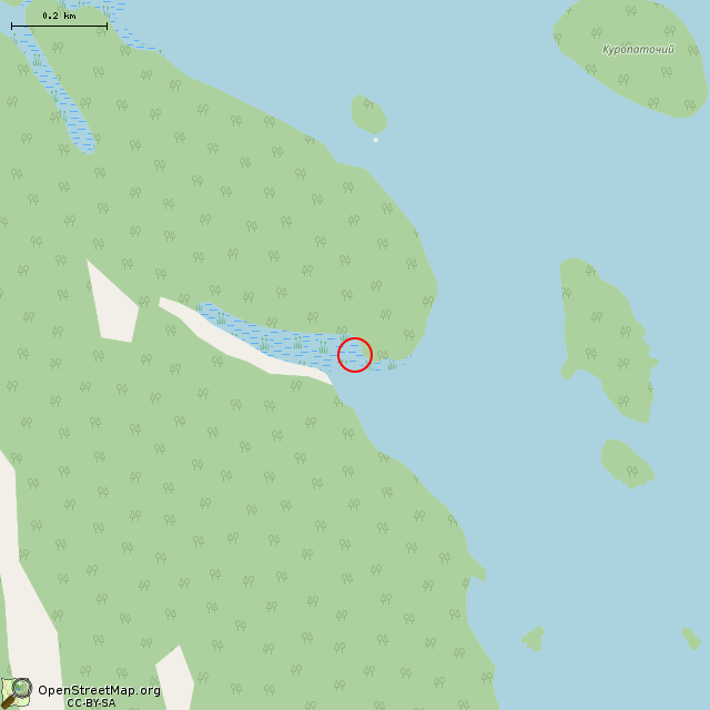 Карта где находится Огромный валун с трещиной в среднем масштабе