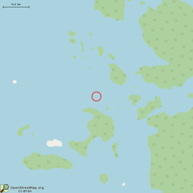Карта где находится Каменные глыбы в среднем масштабе