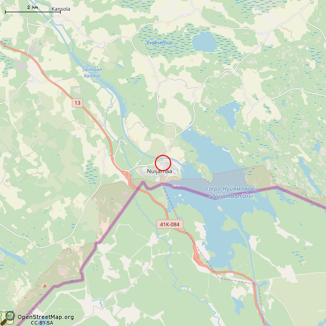 Карта где находится Валун с сосной в мелком масштабе