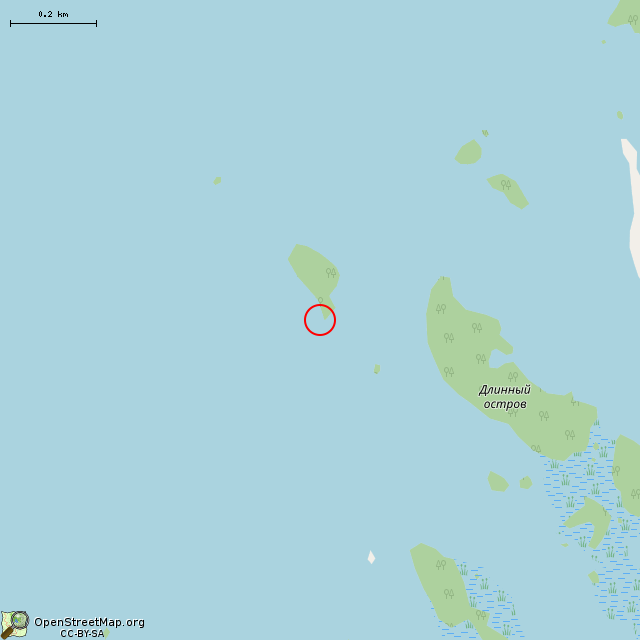 Карта где находится Большой камень в среднем масштабе