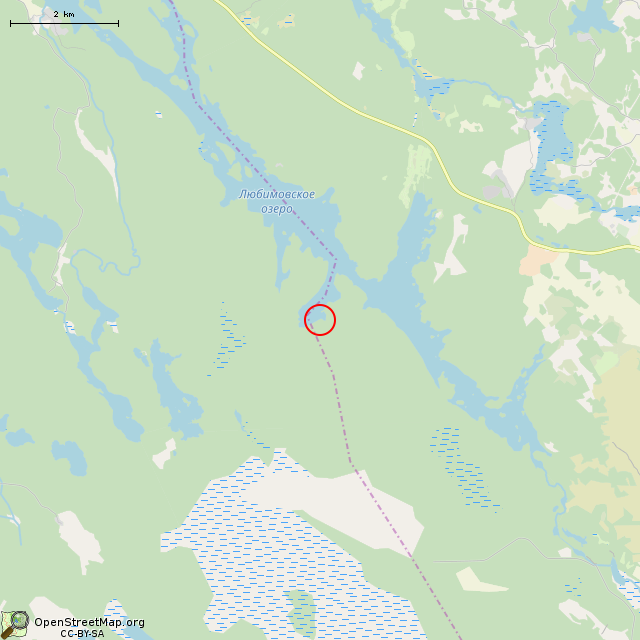 Карта где находится Пограничный камень на границе 1595 года в мелком масштабе