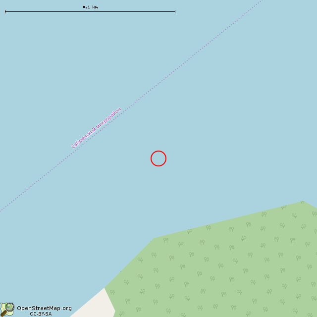 Карта где находится Зелёный светящий знак (Выборг)      | маяк в крупном масштабе