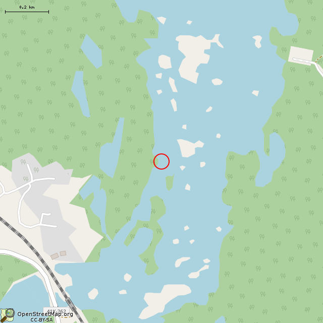 Карта где находится Камень Торхонярви в среднем масштабе