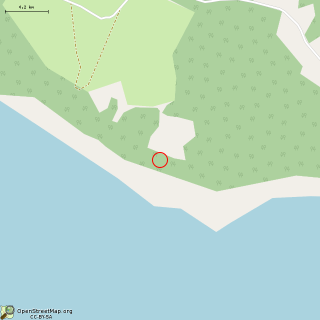 Карта где находится Солнечный камень (Päiväkivi) в среднем масштабе