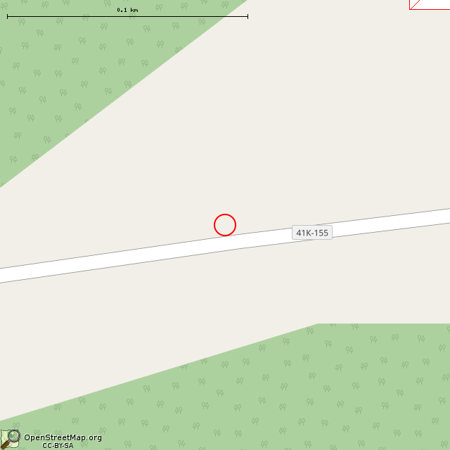 Карта где находится Крест в крупном масштабе