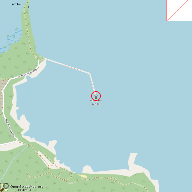 Карта где находится Маяк в среднем масштабе