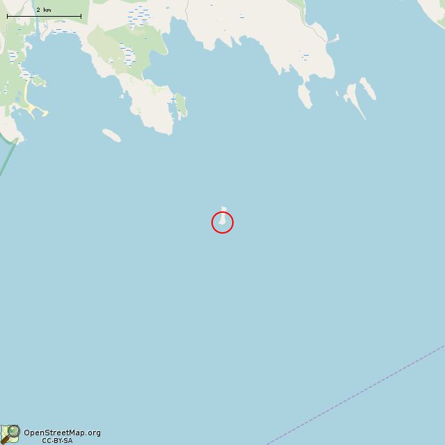 Карта где находится Остатки старого маяка. в мелком масштабе