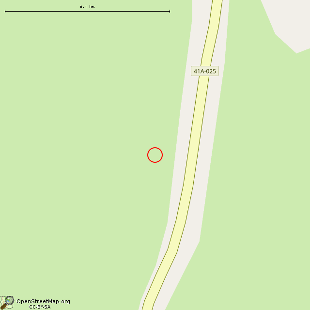 Карта где находится Памятный знак — крест в крупном масштабе