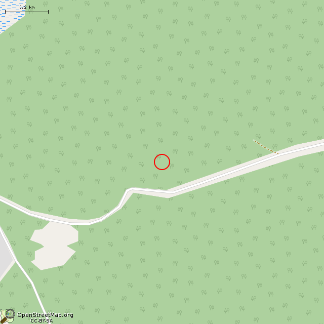 Карта где находится Камень Желаний в среднем масштабе