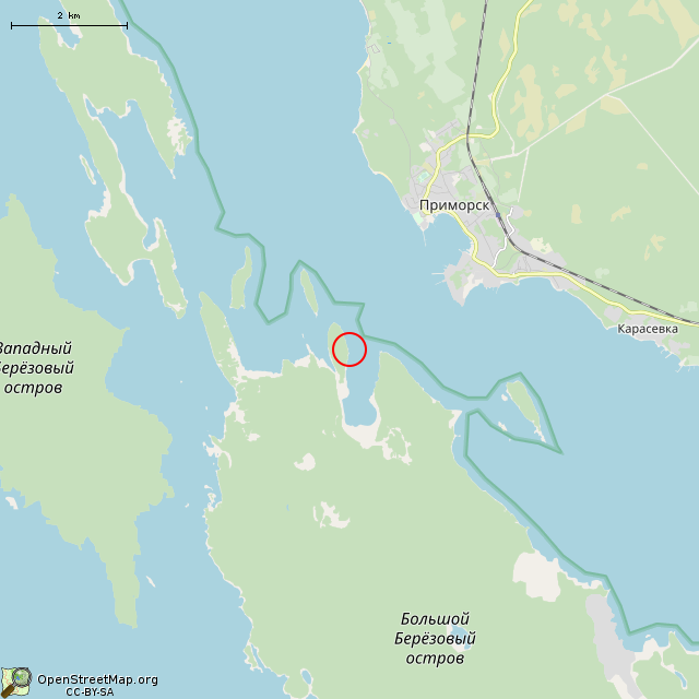 Карта где находится Большой камень в мелком масштабе