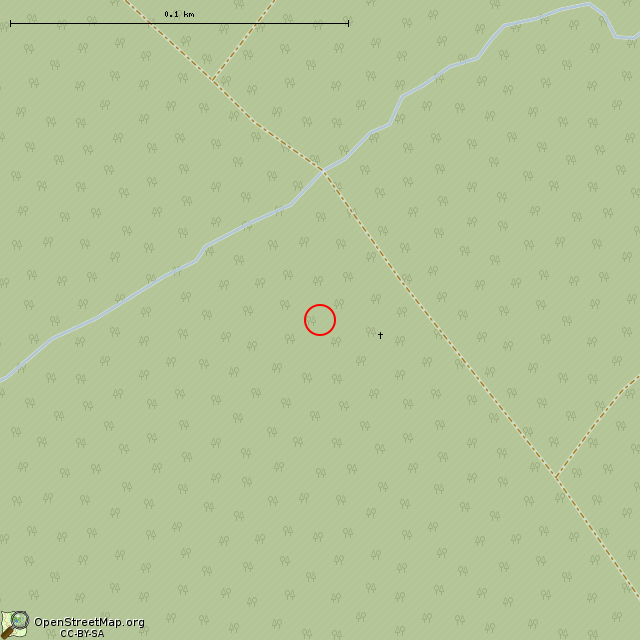 Карта где находится Придорожный крест в крупном масштабе