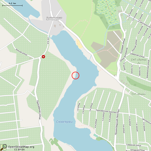 Карта где находится Камень в среднем масштабе