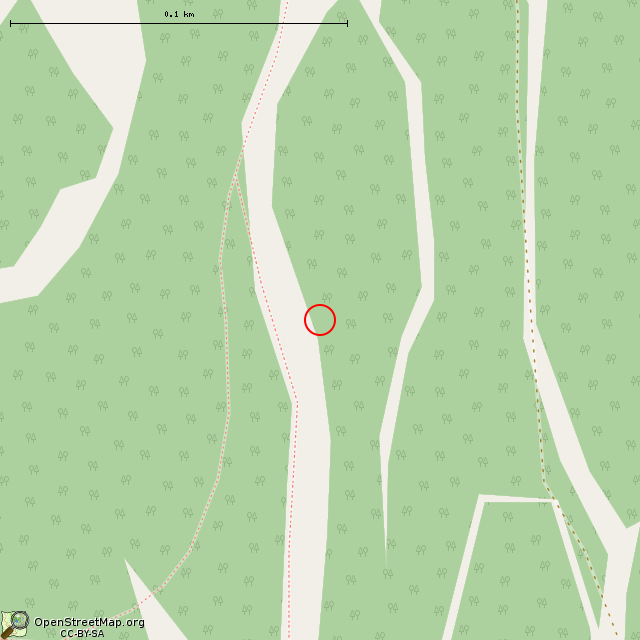 Карта где находится «Лже-Чёртов камень» в крупном масштабе