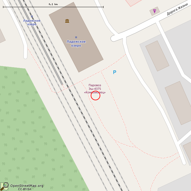 Карта где находится Поклонный крест (Ладожское Озеро)      | православие в крупном масштабе