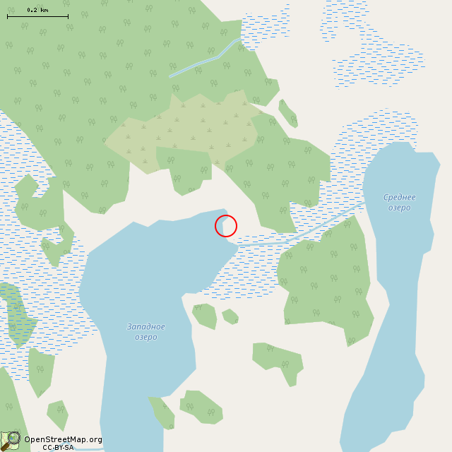 Карта где находится Камень в среднем масштабе