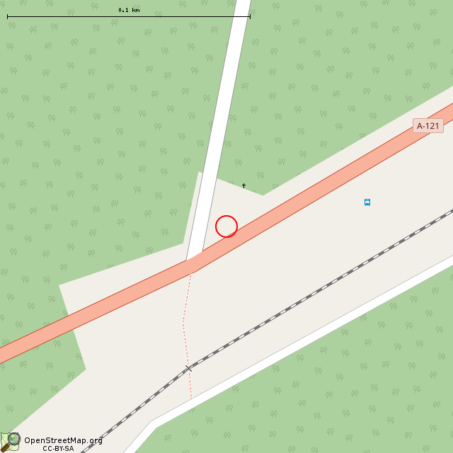 Карта где находится Деревянный крест в крупном масштабе