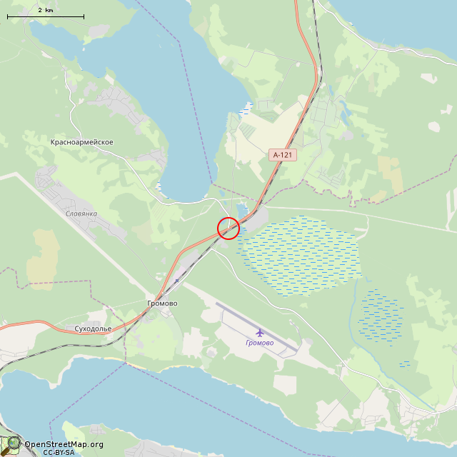 Карта где находится Деревянный крест в мелком масштабе