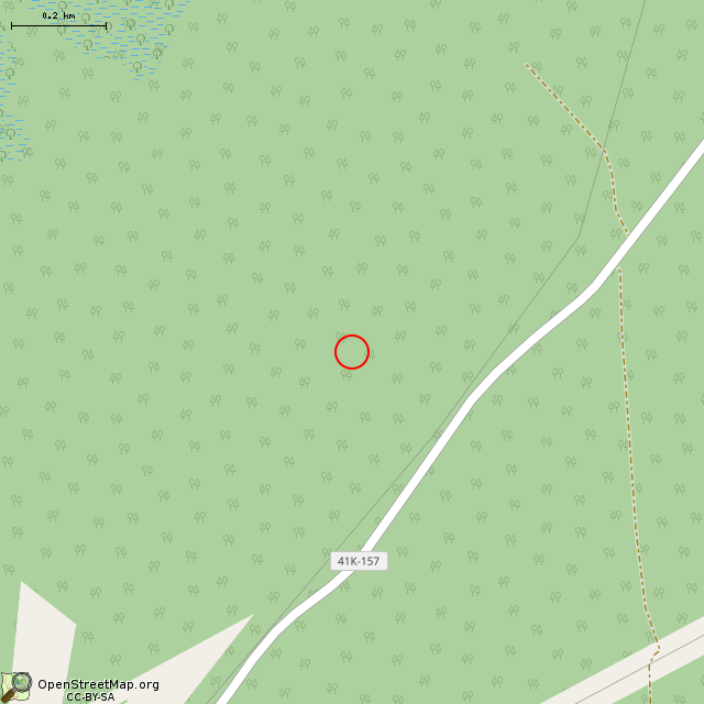 Карта где находится Урочище Большой Камень в среднем масштабе