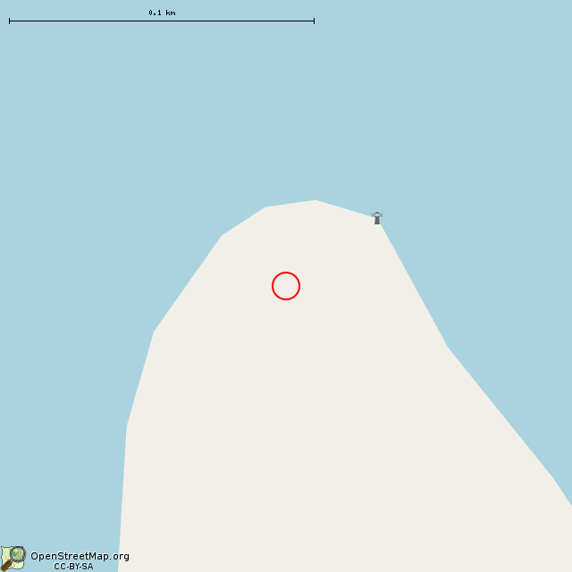 Карта где находится Маяк Поворотный в крупном масштабе