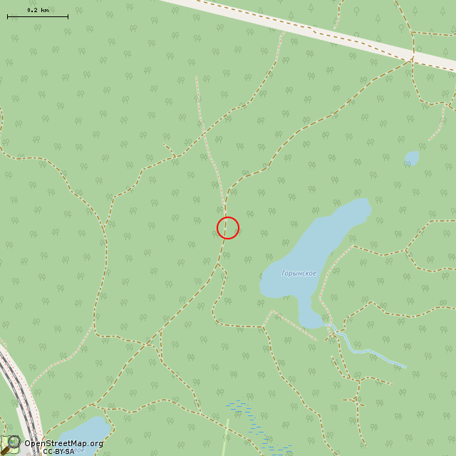 Карта где находится Медведь-камень в среднем масштабе