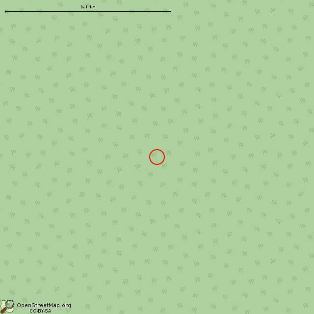 Карта где находится Большой округлый камень в крупном масштабе