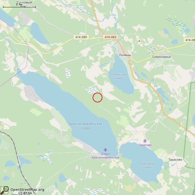 Карта где находится Большой округлый камень в мелком масштабе