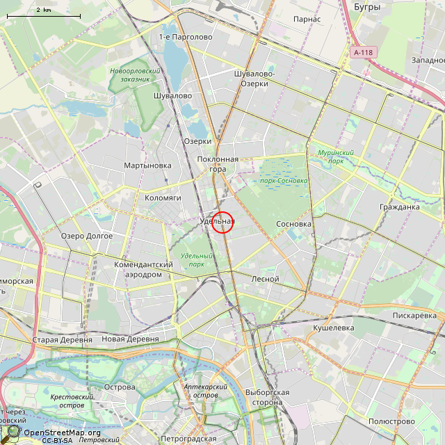 Карта где находится Валун (Санкт-Петербург) в мелком масштабе