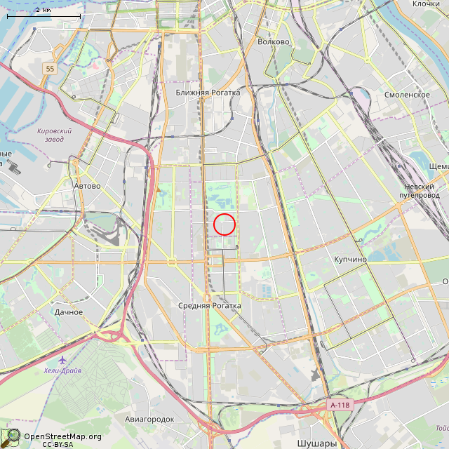 Карта где находится Фонтан (Санкт-Петербург) в мелком масштабе