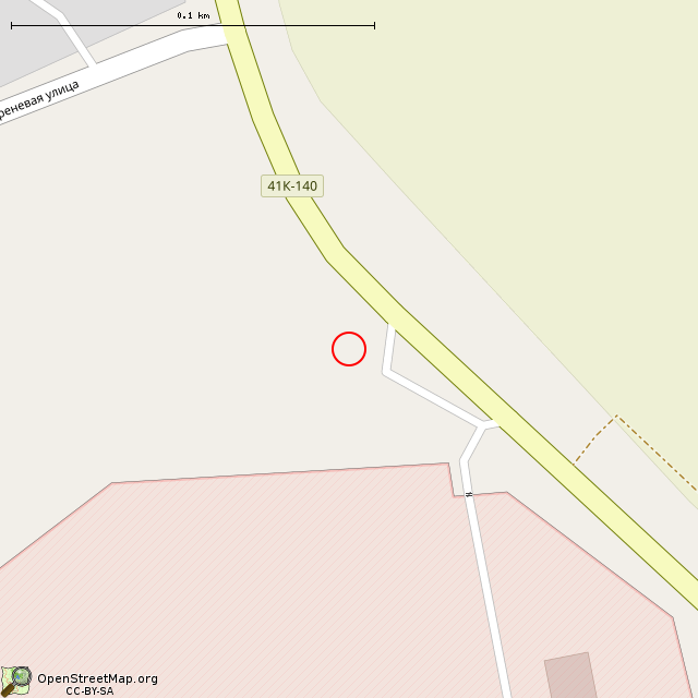 Карта где находится Крест в крупном масштабе