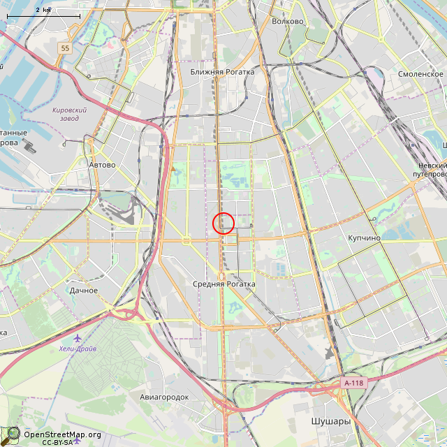 Карта где находится Фонтан (Санкт-Петербург) в мелком масштабе