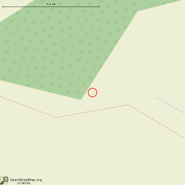 Карта где находится Памятный крест в крупном масштабе