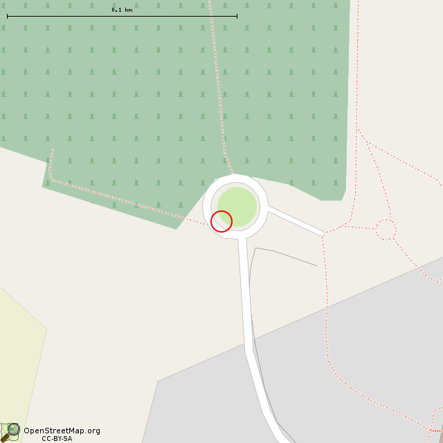 Карта где находится Указатель «Немецкое военное кладбище Сологубовка» в крупном масштабе