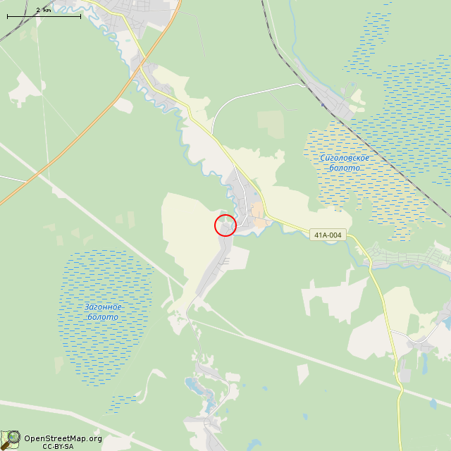 Карта где находится Закладной камень в мелком масштабе
