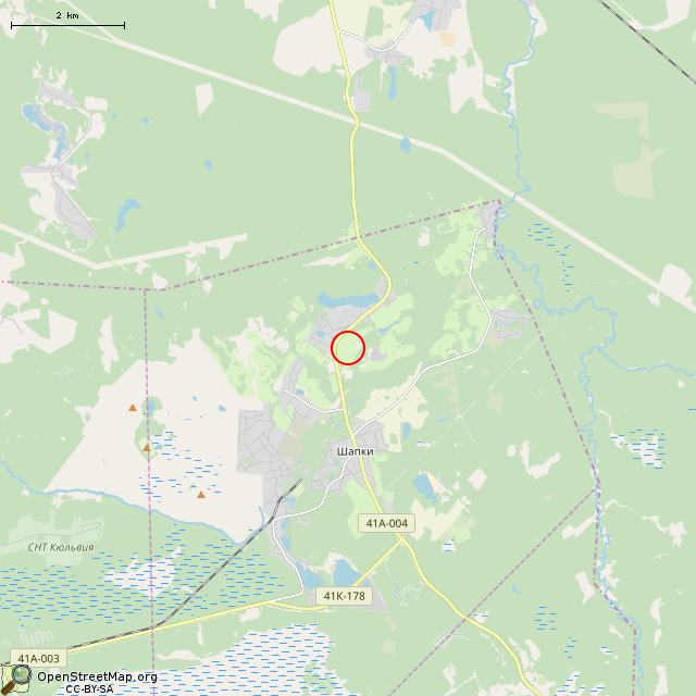 Карта где находится Крест в мелком масштабе