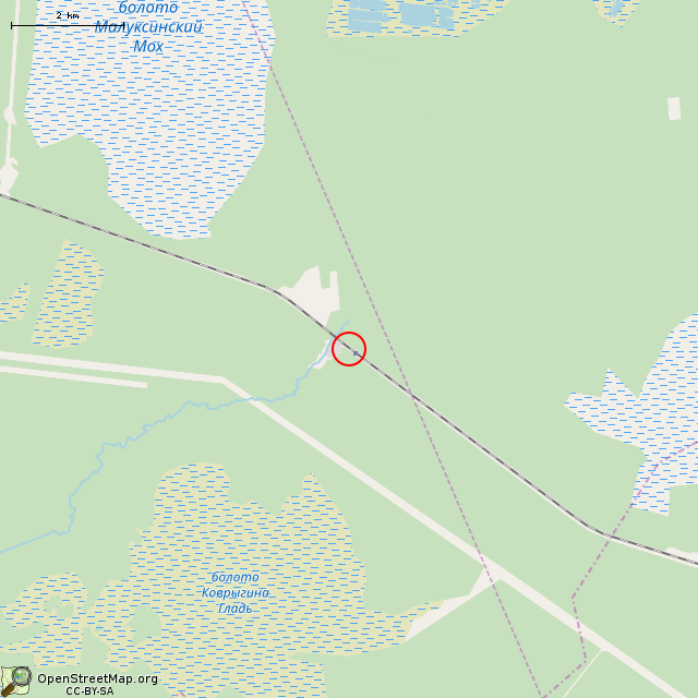 Карта где находится Крест в мелком масштабе
