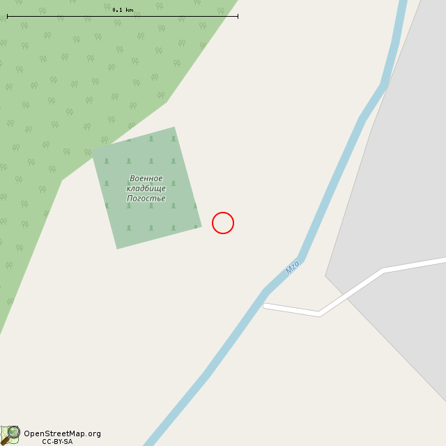 Карта где находится Старые кресты в крупном масштабе