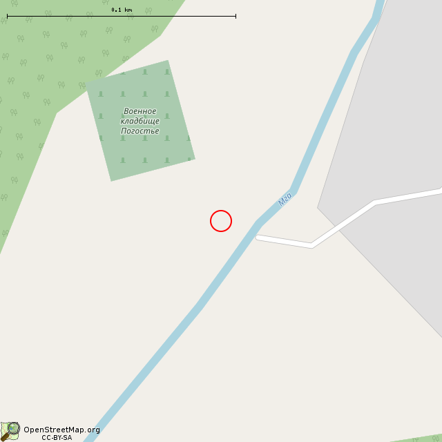 Карта где находится Крест в крупном масштабе