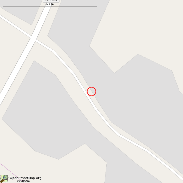 Карта где находится Каменный крест горизонтальный (Старые Смолеговицы) в крупном масштабе