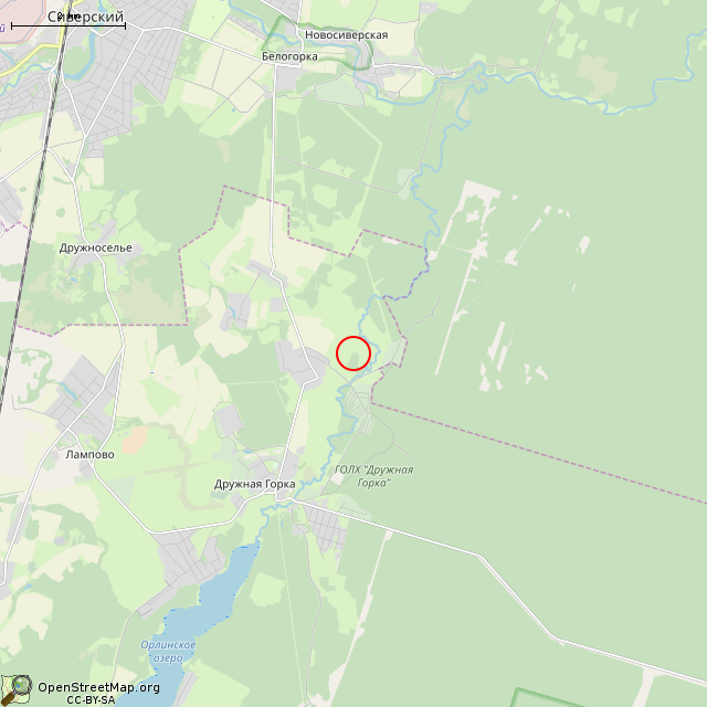 Карта где находится Большой камень в мелком масштабе