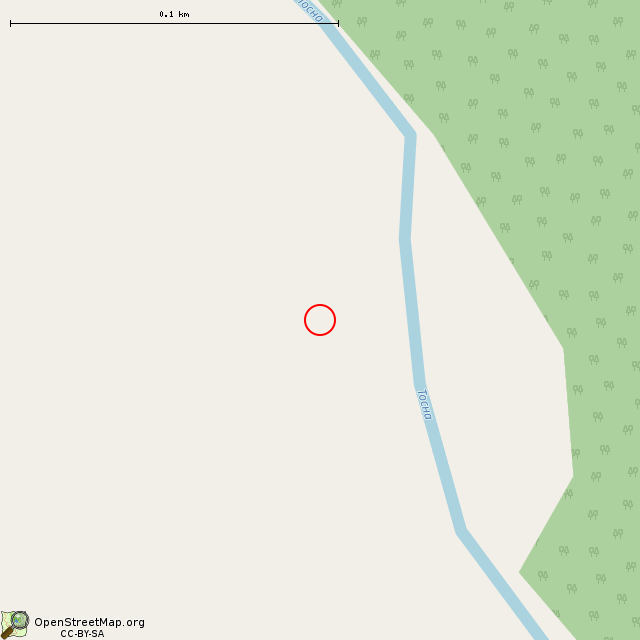Карта где находится Памятный крест в крупном масштабе