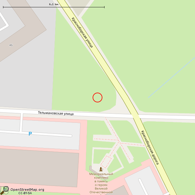 Карта где находится Крест (Посёлок Тельмана) в крупном масштабе