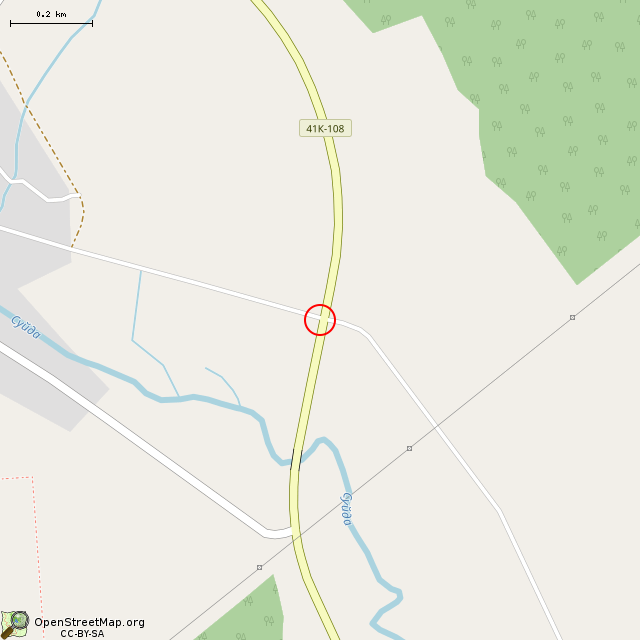 Карта где находится Крест в среднем масштабе