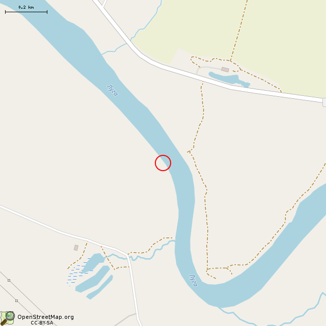Карта где находится Лестница. причал по большой воде в среднем масштабе