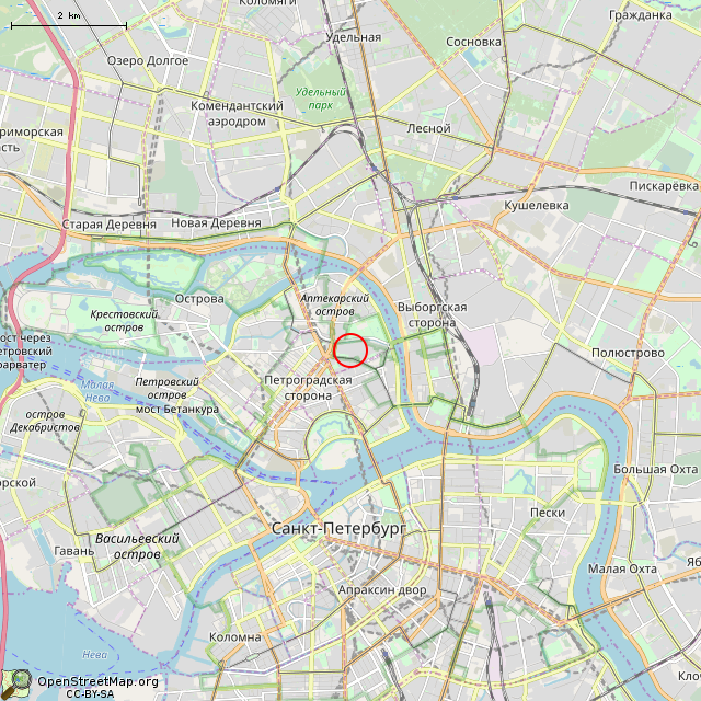 Карта где находится Огромная чаша (Санкт-Петербург) в мелком масштабе