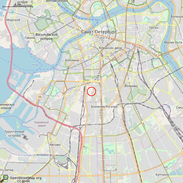 Карта где находится ЧС4 (Санкт-Петербург)      | локомотив в мелком масштабе