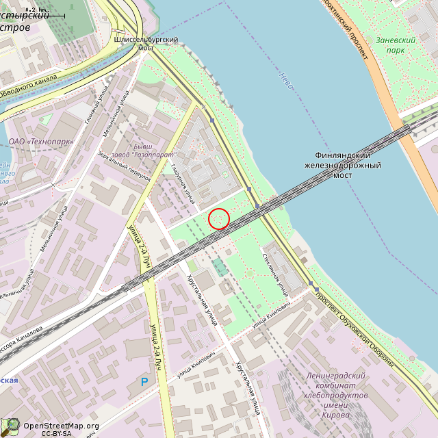 Карта где находится Разрушенный фонтан (Санкт-Петербург) в среднем масштабе
