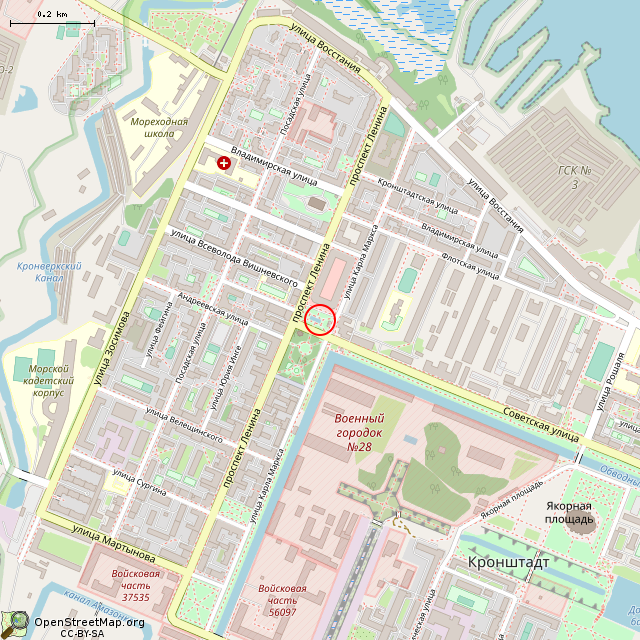 Карта где находится Фонтан (Санкт-Петербург) в среднем масштабе