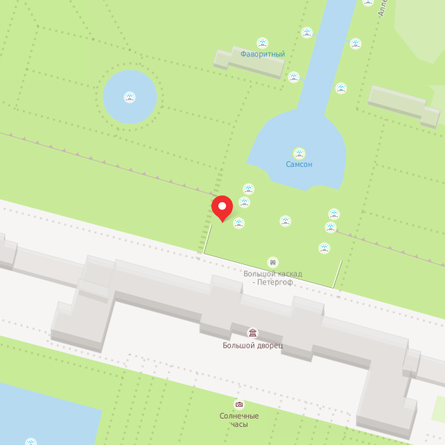 Карта где находится Скульптура Галатея (Санкт-Петербург) в крупном масштабе