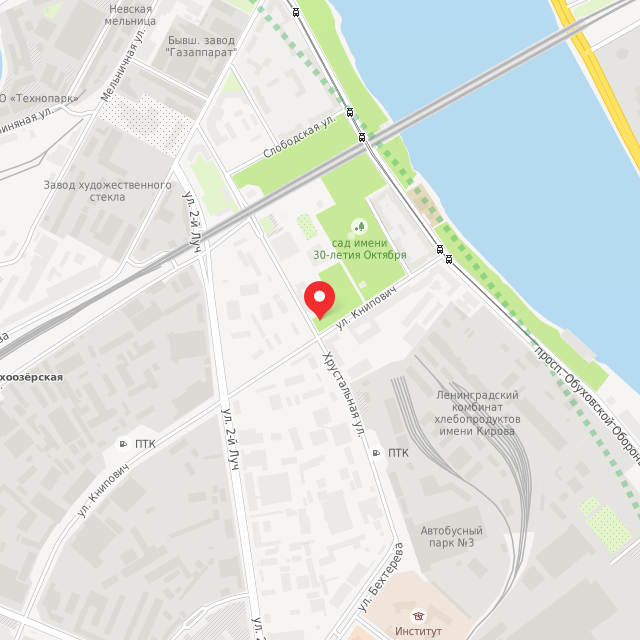 Карта где находится Скульптура (Санкт-Петербург) в среднем масштабе
